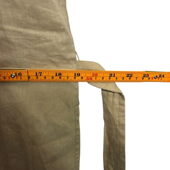 NEW QUINCE 100% European Linen Square Neck Jumpsuit in Driftwood Medium Netutral - Picture 13 of 16